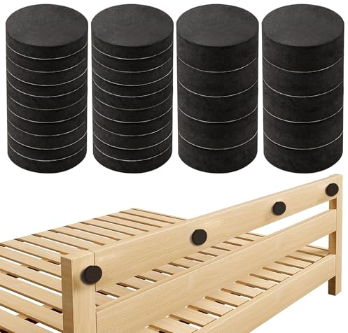 Krisler Headboard Stoppers, 30Pcs Felt Furniture Pads, Soft Bed Stabilizer Against Wall, Self Adhesive Anti Shake EVA Foam Bed Bumper for Chair Legs, Table Legs