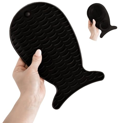 Minty&Marla® | Schleckmatte für Katzen | Katzen Leckmatte | Slow Feeder für Katzen | Katzen Schleckmatte aus lebensmittelechtem Silikon | Silikonmatte zum Schlecken für Katzen | Schwarz