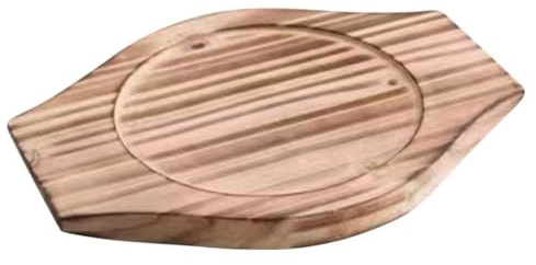Support pour Casserole en Bois Pierre, Plateau à Deux Côtés Poignées