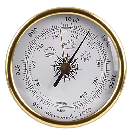 Barometer Traditional Barometer Weather Instrument Yacht Ship Sailing Clock Gift (Color : B) (A)