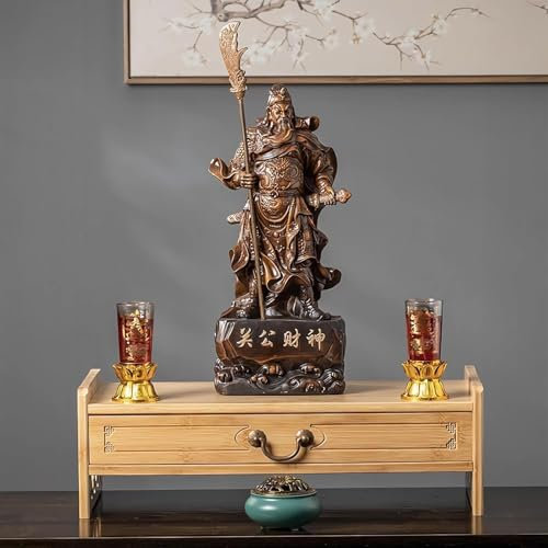 SAYEYBU Tisch Mit Schublade, Meditationsaltartisch, Perfekt FüR Gebete, Wahrsagung, BambusmöBel, Zum Ausstellen Von GefäßEn, Pflanzen Und BüChern,Natural,Single Layer 42cm