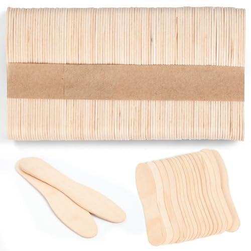 3 Inch 100Pcs Wooden Ice Cream Spoons,Mini Disposable Wooden Spoons,Small Dessert Spoons, Natural Biodegradable Wooden Spoons for Parties, Weddings, Camping