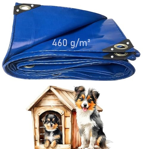 LDQBF Premium Abdeckplane mit Ösen,1.5x18m 460g/m² PVC plan wasserdicht&reißfest,hochwertige Plane universell für LKW,Pool,Holz Gartenmöbel,Abdeckung,Schutzplane,Gewebeplane Blau