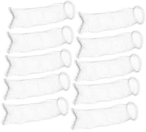HOMSFOU 50pcs Stainless Steel Washing Machine Lint Trap Hose Filters with Easy Installation and Cleaning Silver Lint Trapper for Laundry Hose to Prevent