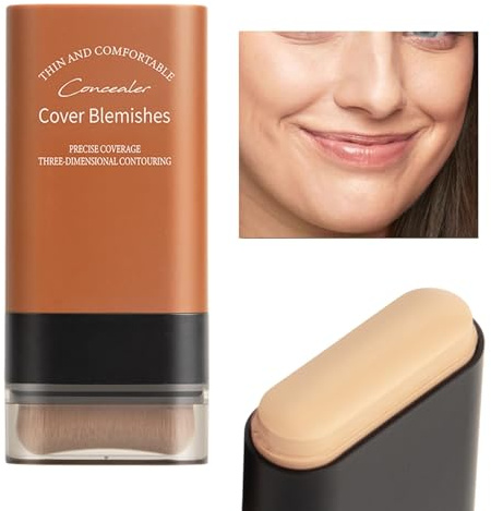 Juego de barras de contorno, barra iluminadora bronceadora, varita de contorno en crema, barra de contorno facial, maquillaje de contorno, larga duración y cobertura total, aplicación para todos