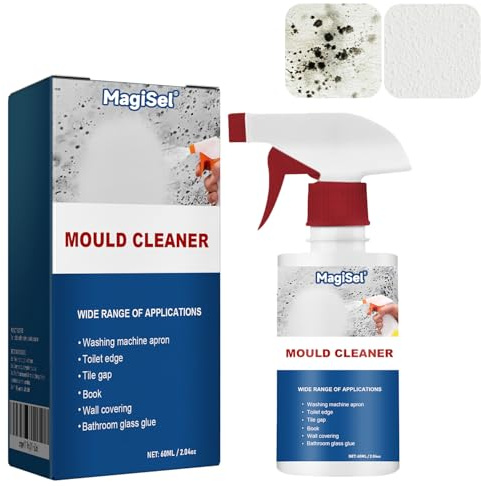 Mildew Cleaner Foam,Mould Cleaner Foam,Household Mildew Removal Foam Spray,60ml Mildew Deodorant Decontamination Spray,Mold and Mildew Remover Bathroom Cleaner Elimina manchas de humedades y moho
