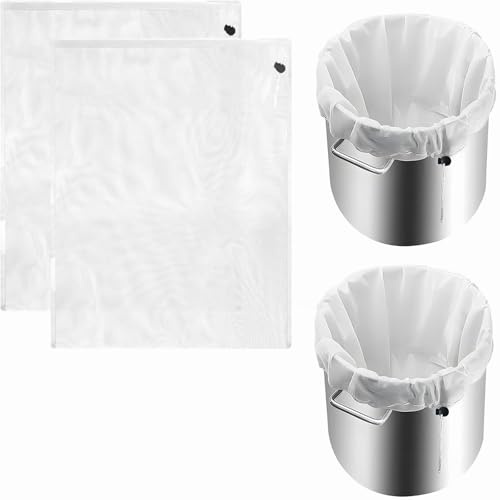 2 Stück Filterbeutel Siebbeutel 120 Micro 46*40cm Pressbeutel Brew Bag Nylon Hopfenfilter Bier Weiss Presssack Filtertuch Auspresstuch Passiertuch Nussmilchbeutel für Obstpresse Wein Marmelade