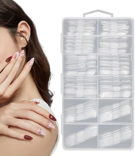 Nagelformer – 120 delar klar UV-gelform med skala – dubbla ändar nagelformer – för akrylbyggare falska fingerskönhet personlig vård