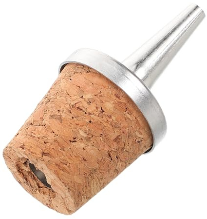 Toyvian Bouchon de Bouteille à Tableau de Bord en Métal et Bois pour Bars | Bec Verseur pour Cocktails, Limite les Pertes, Facilite le Service, Usage Maison ou Restaurant, pour Professionnels