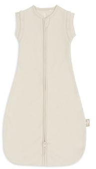 Jollein Pucksack Kokon Baby 0-3 Monate – Little Waffle – Sand – 95% Baumwolle 5% Elastan – Mit Praktischen Druckknöpfen – 0.5 TOG – Sommerschlafsack Neugeborene – Swaddle – OEKO-TEX Zertifiziert