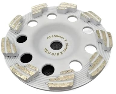 5 Uds 6 Tazas De Molienda For Hilti 2144036 Dg-cw SPX DG 150 Amoladora Angular Disco For Pulido Hormigón Verde(5 inch 125mm,40)