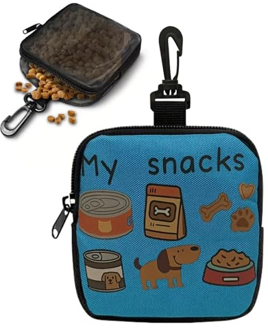 Borsa per Snack per Cani per Addestramento - Custodia snack portatile per animali | Tasca portasnack da addestramento | per Vacanza, Escursioni, Avventura, Ricompensa, Passeggiate, Ricompensa, Passegg