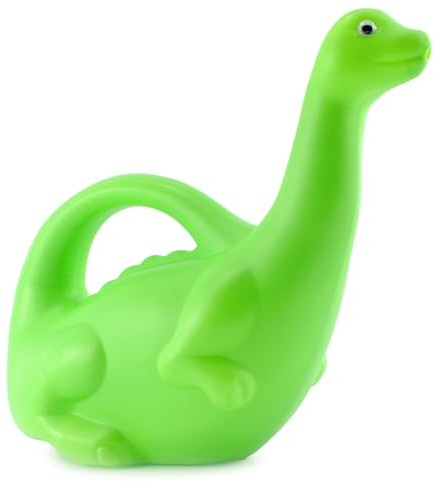 Cornucopia Brands Green Dinosaur Watering Can; Novelty Plastic Waterer Toddler-Friendly & Kid-Loved