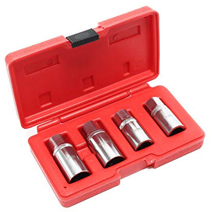 Jeu de 4 Extracteur de goujon Kit Entraînement 6/8/ 10 /12mm 1/2 Outil Démontage Vissage Atelier
