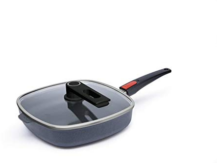 Woll Viereckpfanne, Induktion 24 x 24 cm, 6,5 cm hoch, inkl. multifunktionalem Smart Lid