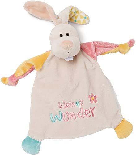 NICI Schmusetuch Hase Kleines Wunder 25x25 cm – Schnuffeltuch ab 0+ Monaten – Kuscheltuch für Babys & Kleinkinder – Baby Kuscheltier/Schnuffeltuch – Schmusetuch für Mädchen & Jungen