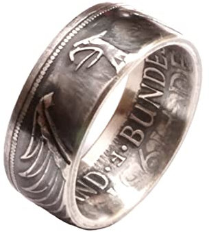 Münzring 5 Mark Silber Heiermann Silberadler Silber 625er Größe 54 bis 70 vintage (69 (22.0))