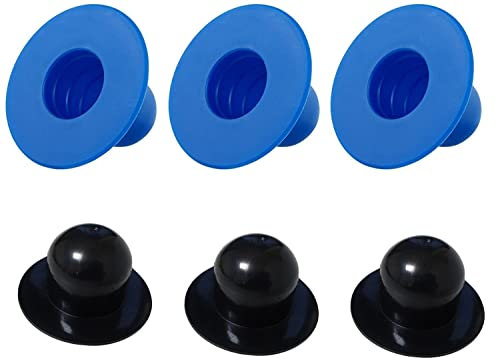 DSLIHA 6pcs Pool Wall Plugs Replacement Parts, Above Ground Pool Filter Pump Strainer Hole Plug Stopper