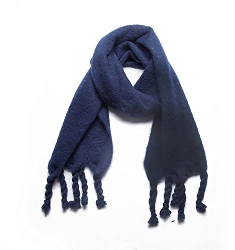 Whoiy Schal Hellblau, Dünne Schals Damen Kreis-Garn-Schal 210X45cm Warmer Übergroßer Winterschal-Poncho