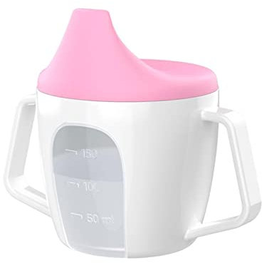 Tasse À Boire Pour Enfants Avec Anse Et Couvercle Amovible Tasse D'apprentissage Bébé, Gobelet Bébé Apprentissage Sans BPA Asse À Paille Bébé Avec Couvercle Et Goupillon Pour Entraînement À Boire