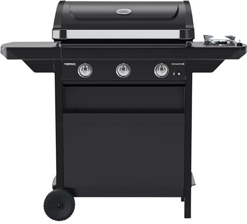 Campingaz Gasgrill COMPACT 3 LS, 3 Brenner aus Aluminium, Faltbar, Seitenablagen, Black