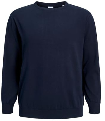 Jack & Jones Male Plus Size Maglione Basic, Blazer Blu Marine, XXXXXL