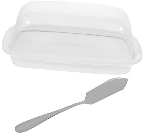 Ciieeo Organizador De Mantequilla De Resistente Al Desgaste Con Tapa Caja De Almacenamiento Para Refrigerador Bandeja Reutilizable Para Queso y Mantequilla Herramienta De Cocina Funcional