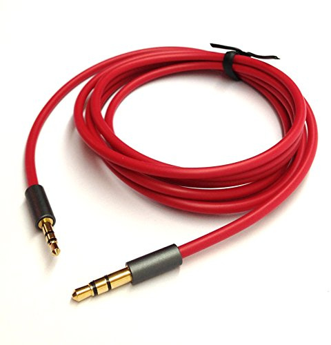 ABLET 300cm Vergoldetes 3.5mm auf 2.5mm Männlich Auto-Zusatzkabel für Bose und JBL Kopfhörer, Kompatibel mit Smartphone, Tablet, MP3 Player Rot