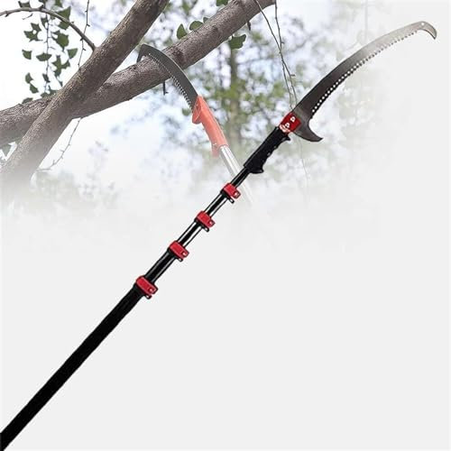 DEMCAY Manuelle Hochentaster, ausziehbare Teleskop-Baumschere, Gartenschere for Obstbäume, Äste, Blätter, 3,6 m