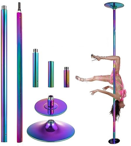 Pole Dance Tanzstange Tanzstangen-Ersatz – Spin- und statische Tanzstange für Home Apartment Club, höhenverstellbare Stripper-Stange für 7 Fuß, 8 Fuß, 9 Fuß, 10 Fuß, 11 Fuß, 11,5 Fuß, 12 Fuß, 12,5 Fu