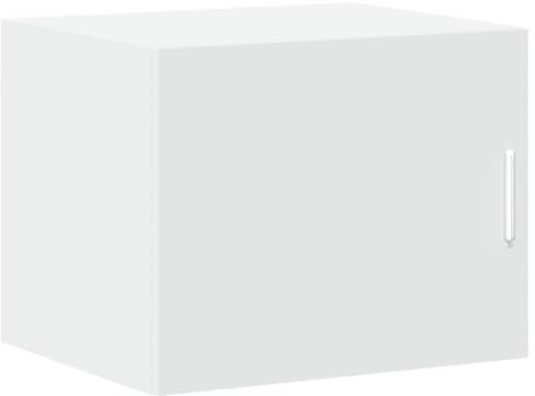 vidaXL Armario de Pared Madera de ingeniería Blanco 50x42,5x40 cm, Armario de Almacenamiento, Armario de Pared Colgante, Armario de Almacenamiento Flotante