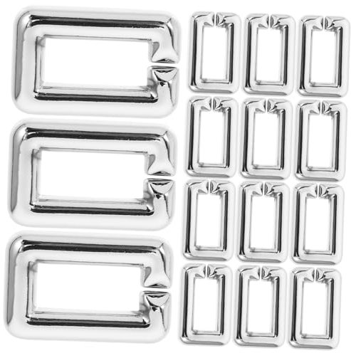 BELLIFFY 50 Stück Abs Schnellglied Kettenverbinder Silber Dekorative Kettenglieder Für Taschen Kleidung Zubehör Schneller Verschluss Für Selbstgemacht Mode Accessoires