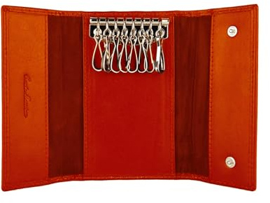 CONTE MASSIMO Porte-clés pour Homme et Femme en Cuir Véritable Sans Boîte