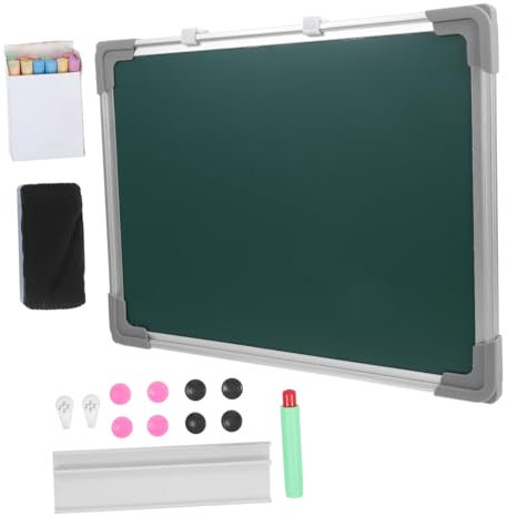 JEWEDECO 1satz Doppelseitiges Magnetisches Whiteboard Mit Abwischbarer Oberfläche Leicht Und Tragbar Für Büro Schule Und Zuhause Inklusive Zufälligen Farben Für Kreide Und Magneten