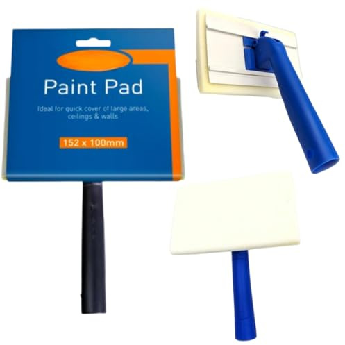 Citystores® LW Paint Pad with Handle Refill High Capacity Fabric Rapid Accurate Coverage Emulsion Paints On Indoor Walls Ceilings 3521