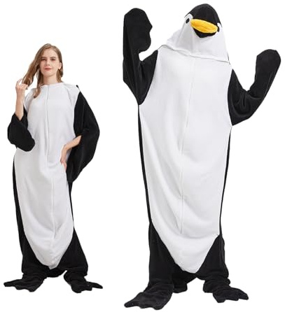 SHUOJIA Pterygoid Krokodil Blanket,Flanell Tragbare Decke mit Ärmeln und Hut,Unisex Krokodil Pyjamas, verbreiterende Mund & Füße Schlafsack für Erwachsene und Kinder Geschenke