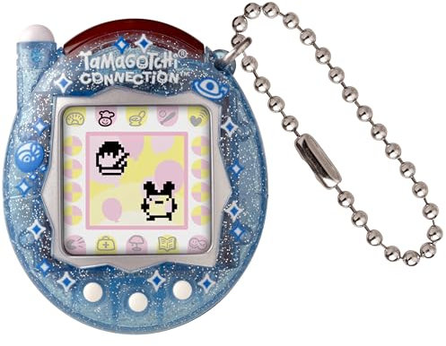 Bandai Tamagotchi Connection Digital Pet Blue Glitter Shell | Tamagotchi Virtual Pet Electronic Toy With Infra-Red Connection For Shared Fun | Kids Toys For Girls And Boys Are Great Japanese Gifts