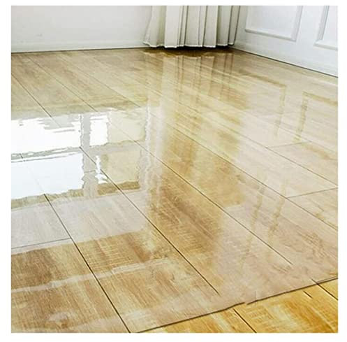 Tappeto in vinile trasparente per pavimenti in legno duro/piastrelle, spessore 1,5 mm, extra lungo, per corridoio, uso interno/esterno, tagliato su misura, 70150 cm di larghezza, 100600 cm di
