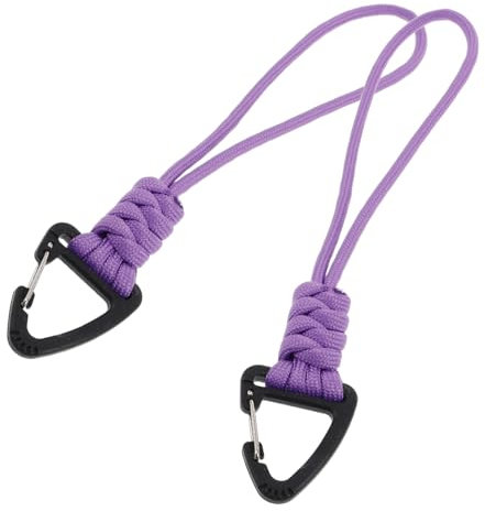 MOBUTOFU 2pcs Keychain Lost Rope Carabiner Triangle Key Ring for Carabiner Outdoor Survival Gear Lanyard Backpack Hanging Accessory for Hiking Camping