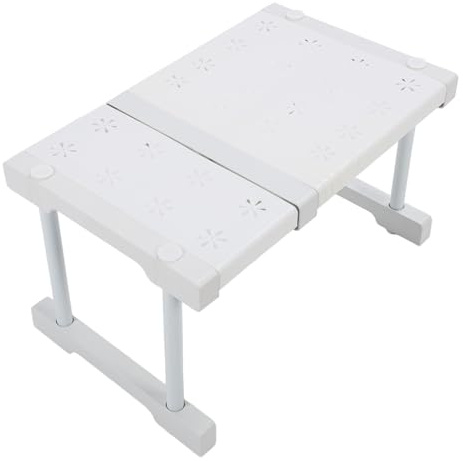 FILFEEL Scaffale per Armadio Espandibile, Acciaio Al Carbonio, ABS, PP Scaffale per Armadio, Scaffale Rialzato con Design Telescopico per Sotto il Lavello, Guardaroba, (Lunghezza 27-38