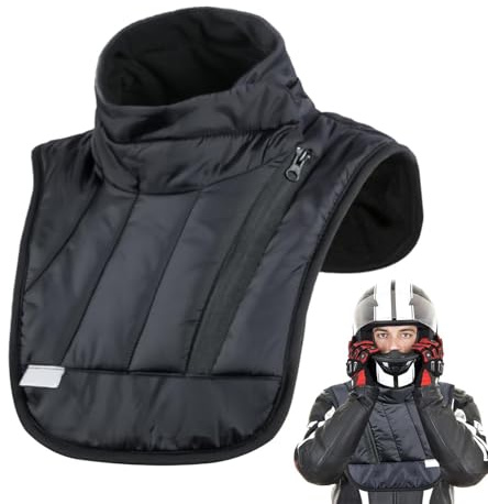 Jubilofex Polarhalswärmer - schwarzer winddichtem Halswärmer, warmer Winterausrüstung für Winter im Freien, thermische Nackenschutz erhitzte Hals wärmere Männer, Motorradschalel