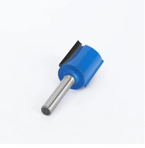 1PC 6mm Or 6.35mm Shank Double Flute Straight Bit Milling Cutter For Wood Tungsten Carbide Router Bit Woodwork Tool(6.35mm Shank)