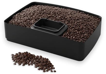 Extension bac à grain pour machine à café compatible avec DeLonghi Magnifica S, Magnifica START, Ecam, Magnifica S SMART | DINAMICA (S ≈ 600 g (1.32 lb))