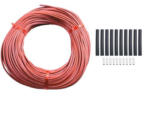 Cavo riscaldante in fibra di carbonio 12 K con test ad alta tensione da 3000 V e isolamento affidabile in gomma siliconica (50 m)