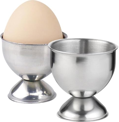 Hotainoys 2 portauova per Uova alla Coque, portauova in Acciaio Inossidabile, Supporto per Uova alla Coque Facile da Pulire per ristoranti, Hotel, cucine e Sale da Pranzo