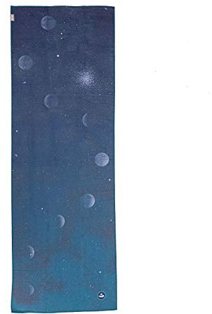 Bodhi Grip² Yoga Handtuch | Yogatuch mit Antirutsch Noppen | Rutschfestes Mikrofasertuch | Hot Yoga Towel | Antibakterielle Yogamattenauflage | Trainings-Handtuch | Nightblue/Dusty Moon
