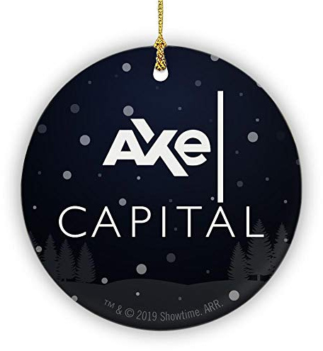 SHOWTIME Billions Axe Capital Stacked Logo Round Ceramic Ornament