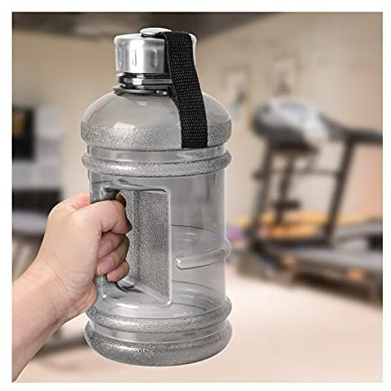 Protein Shaker Große Capcity-Wasserflasche 1L / 1,5l / 2.2l Shaker-Flasche mit Griff im Freien Fitness Laufgarn-Training Plastiksportflaschen (Color : 2200ML)