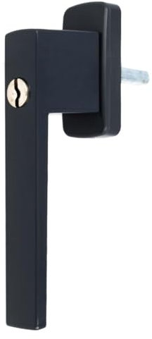 Aluminium Fenstergriff Quadrat abschließbar, Farbe:Grau RAL 7016, Stiftlänge:30mm