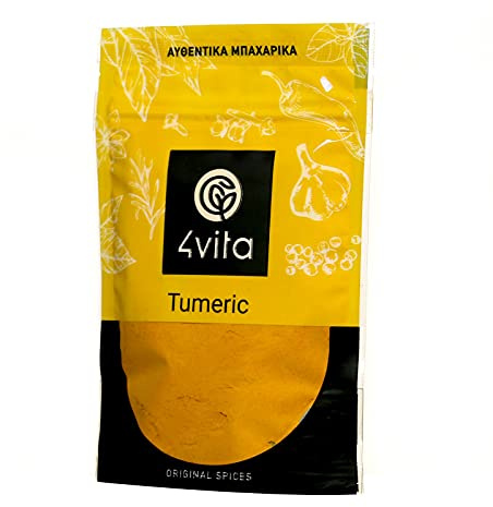 4Vita Ground Turmeric/Curcumin Spice 75g (Powder)